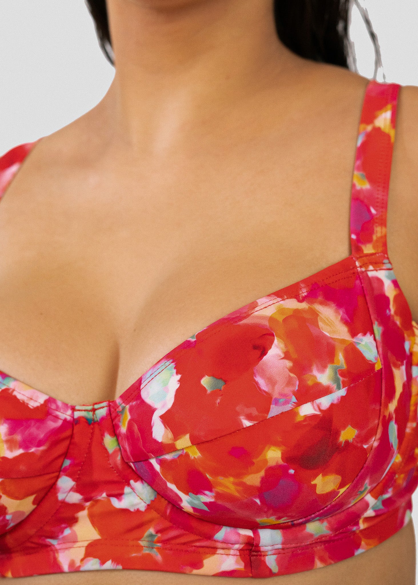 Haut de maillot à armature fleuri Isidora