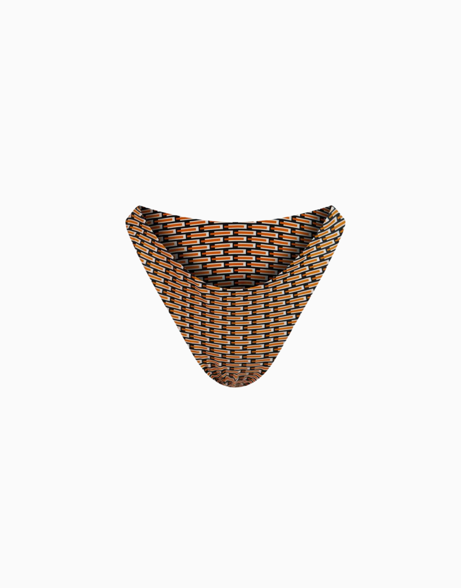 Bas de maillot échancré motif géométrique Gaia