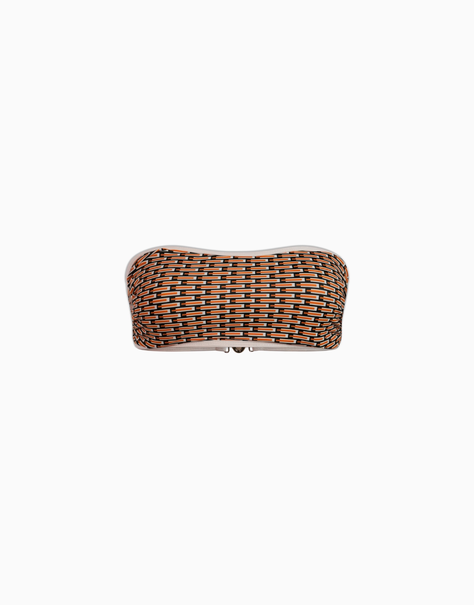 Haut de maillot bandeau motif géométrique Fani