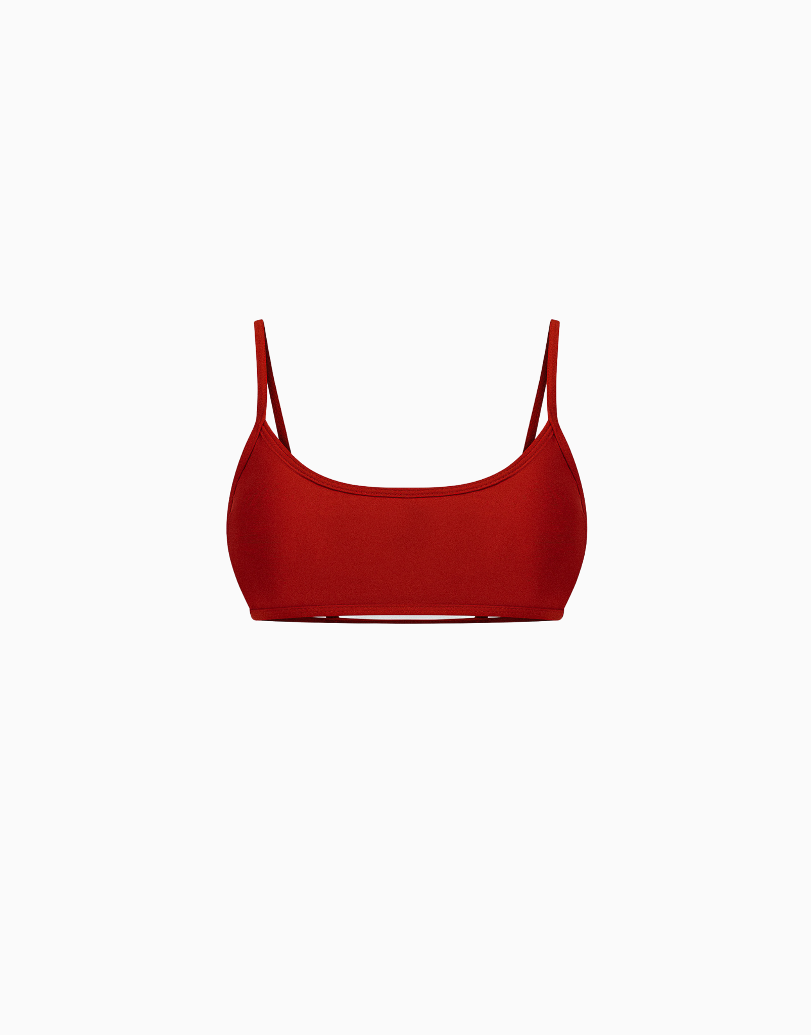 Haut de maillot bralette rouge Rhea