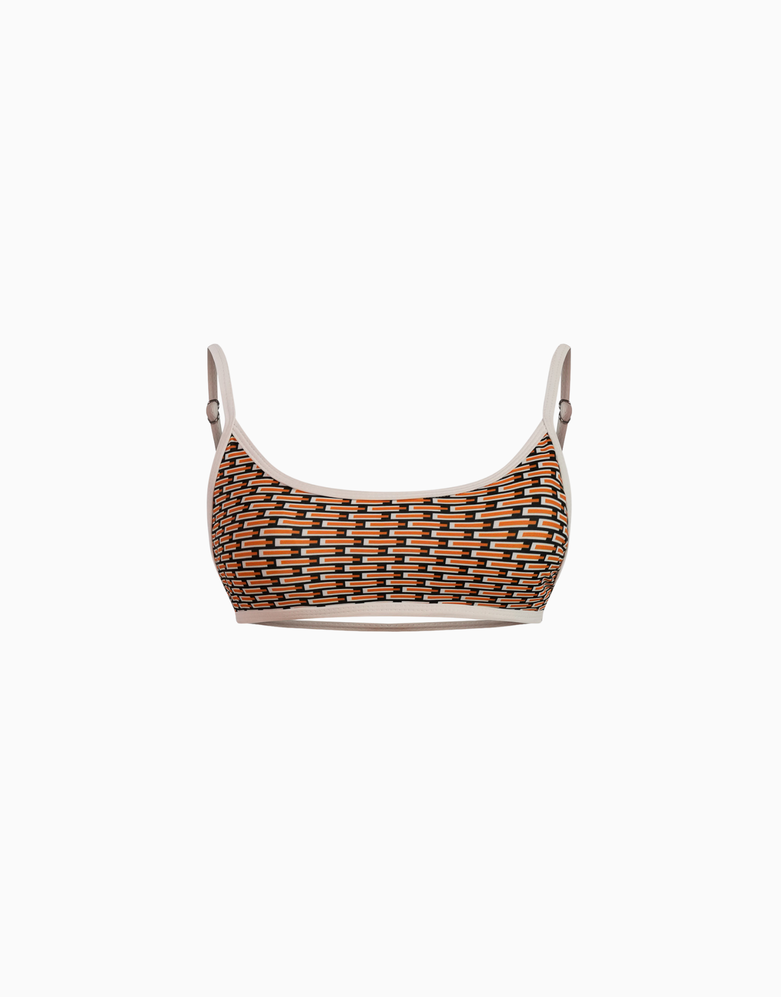 Haut de maillot bralette motif géométrique Fani