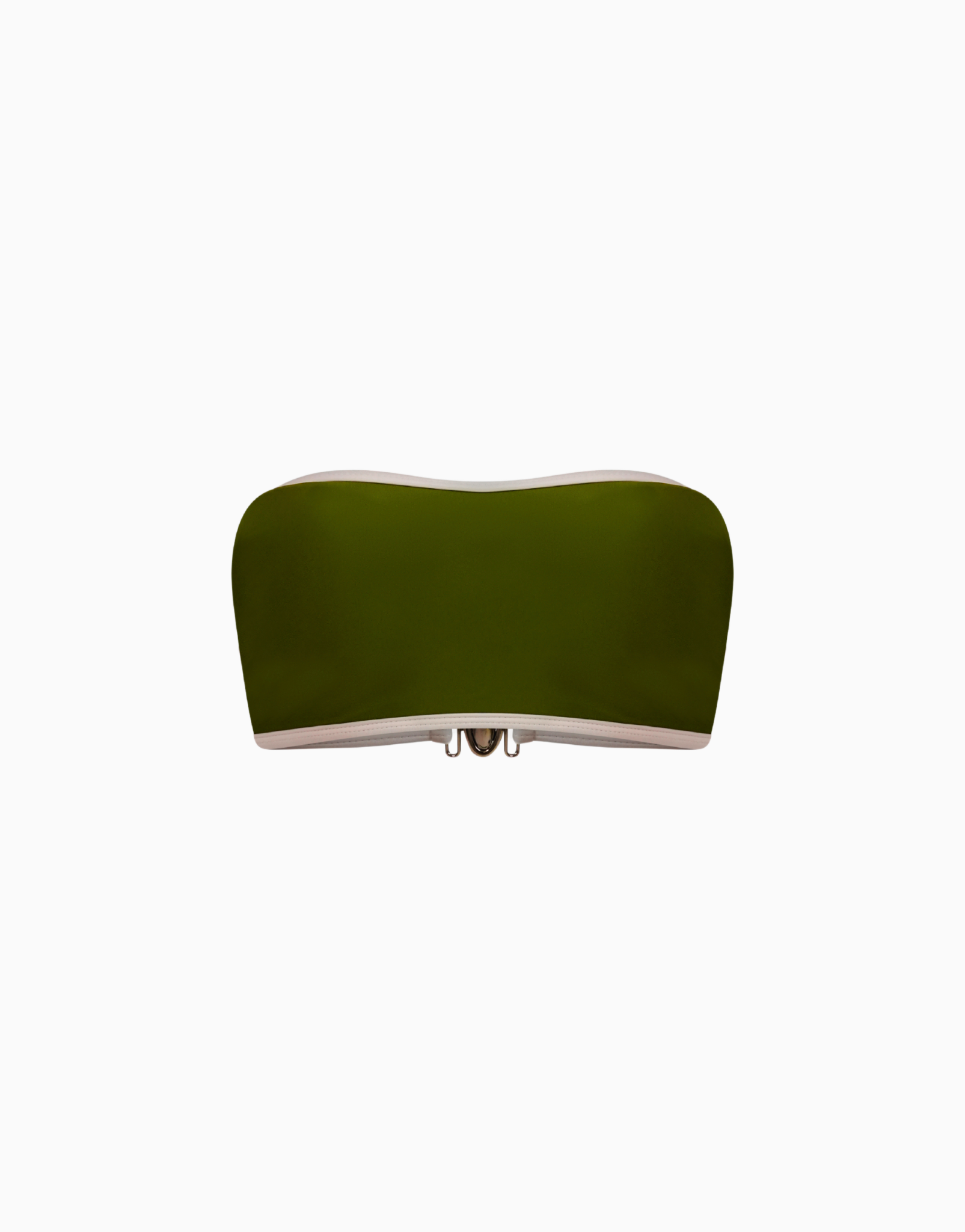 Haut de maillot bandeau vert et blanc