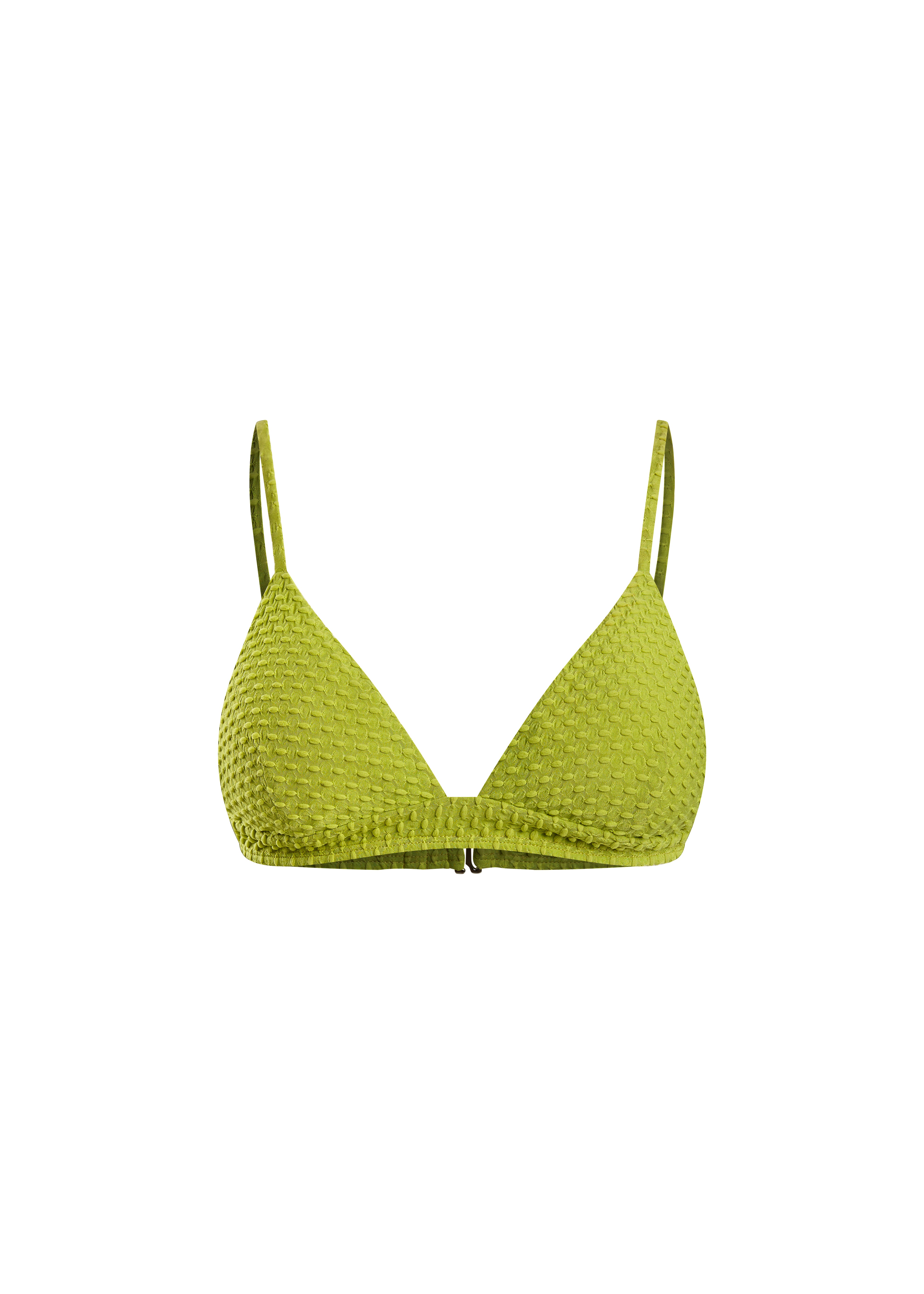 Haut triangle vert électrique texturé